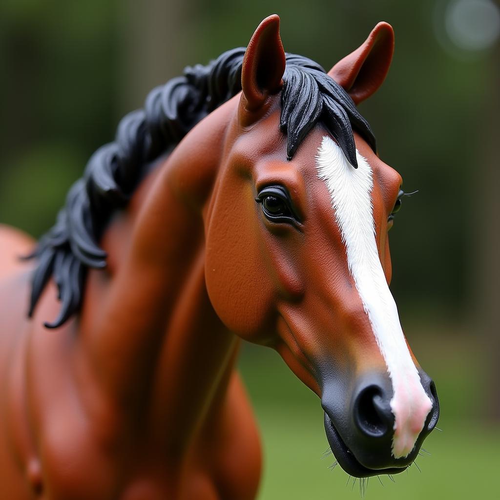 Close-up of War Admiral Breyer Horse Model Details