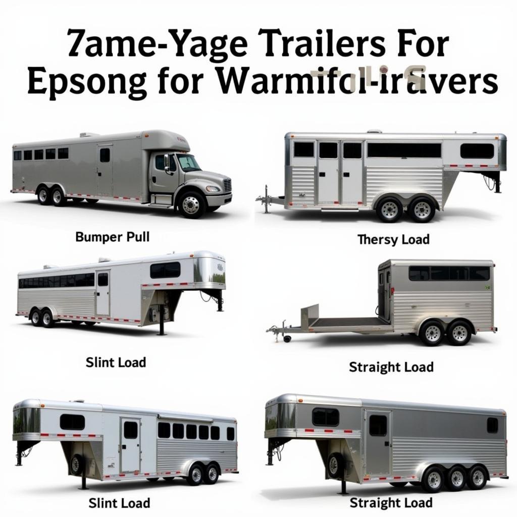 Types of Warmblood Horse Trailers