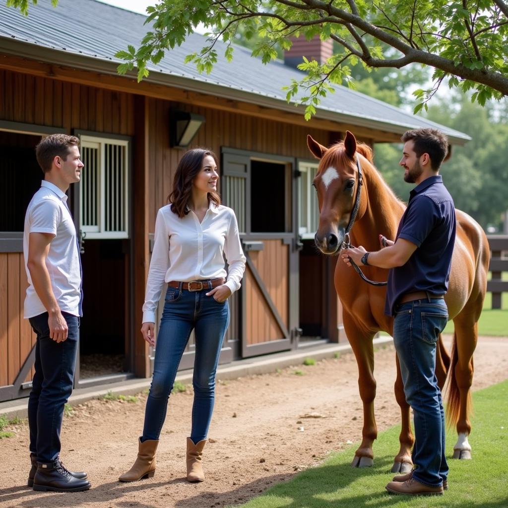 Real Estate Agent Showing Horse Property in Weatherford Texas