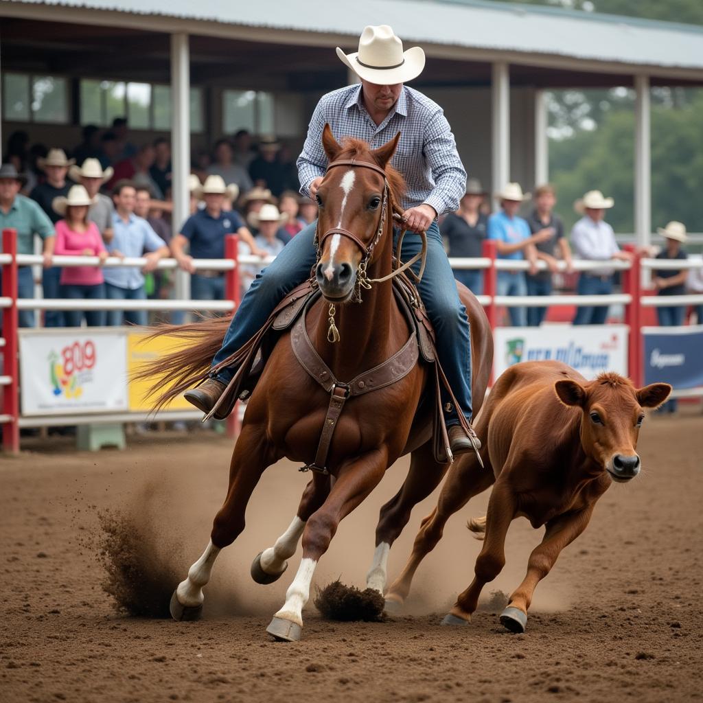 Western Riding Cutting Competition