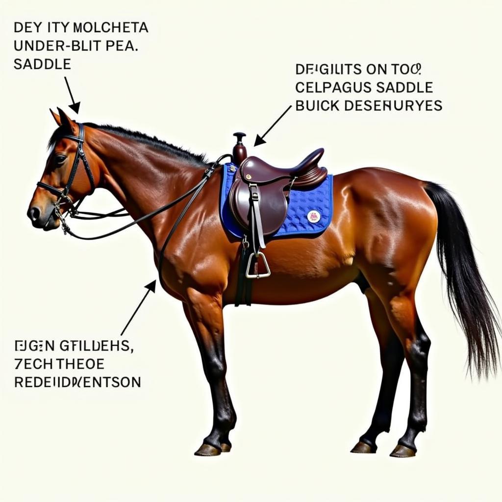 A side view of a western saddle on a horse, illustrating proper saddle fit.