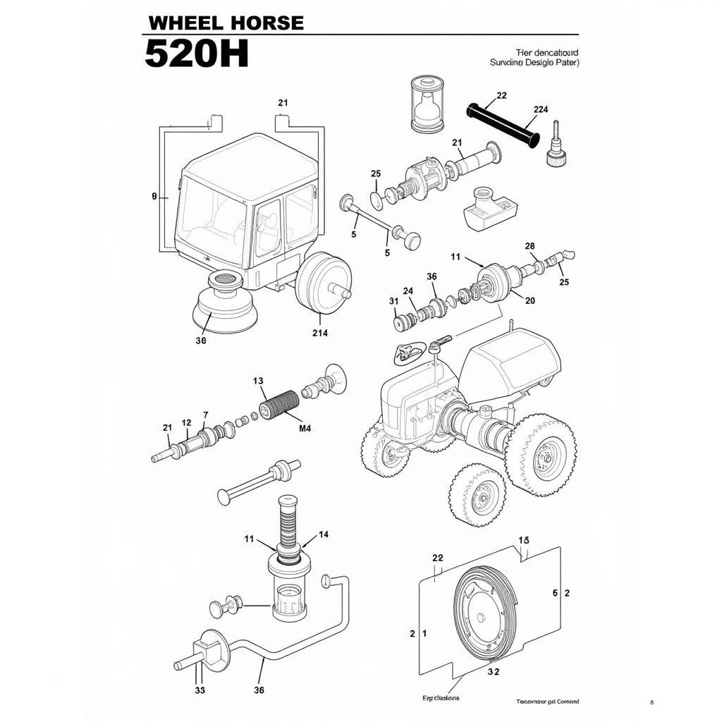 Wheel Horse 520H Parts Diagram