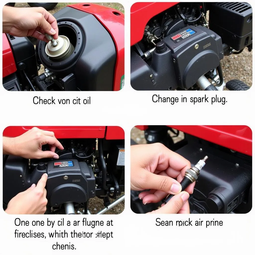 Performing Engine Maintenance on a Wheel Horse 854