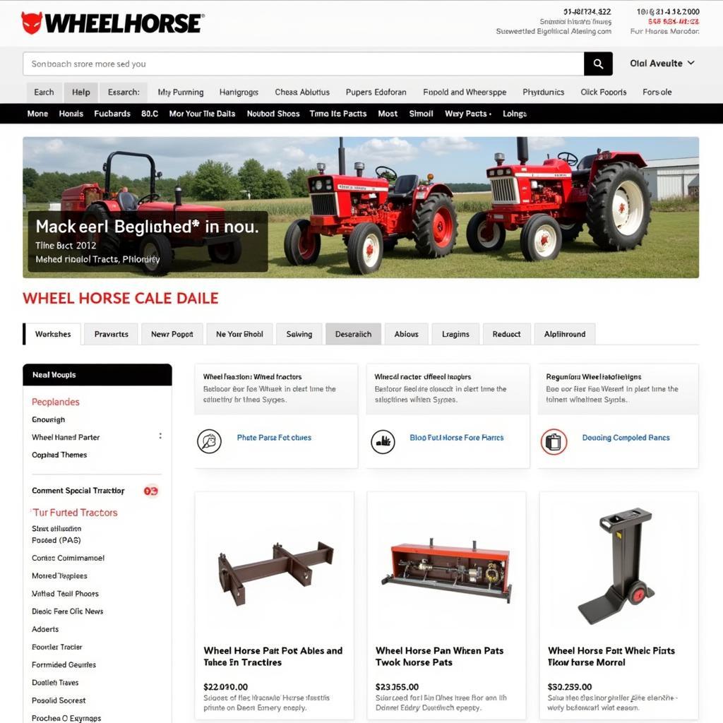 Finding Wheel Horse tractor parts online