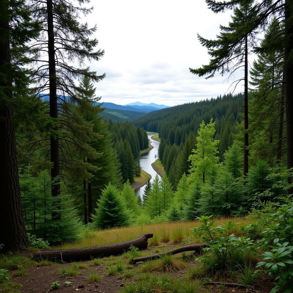 Scenic view of White Horse Creek Oregon