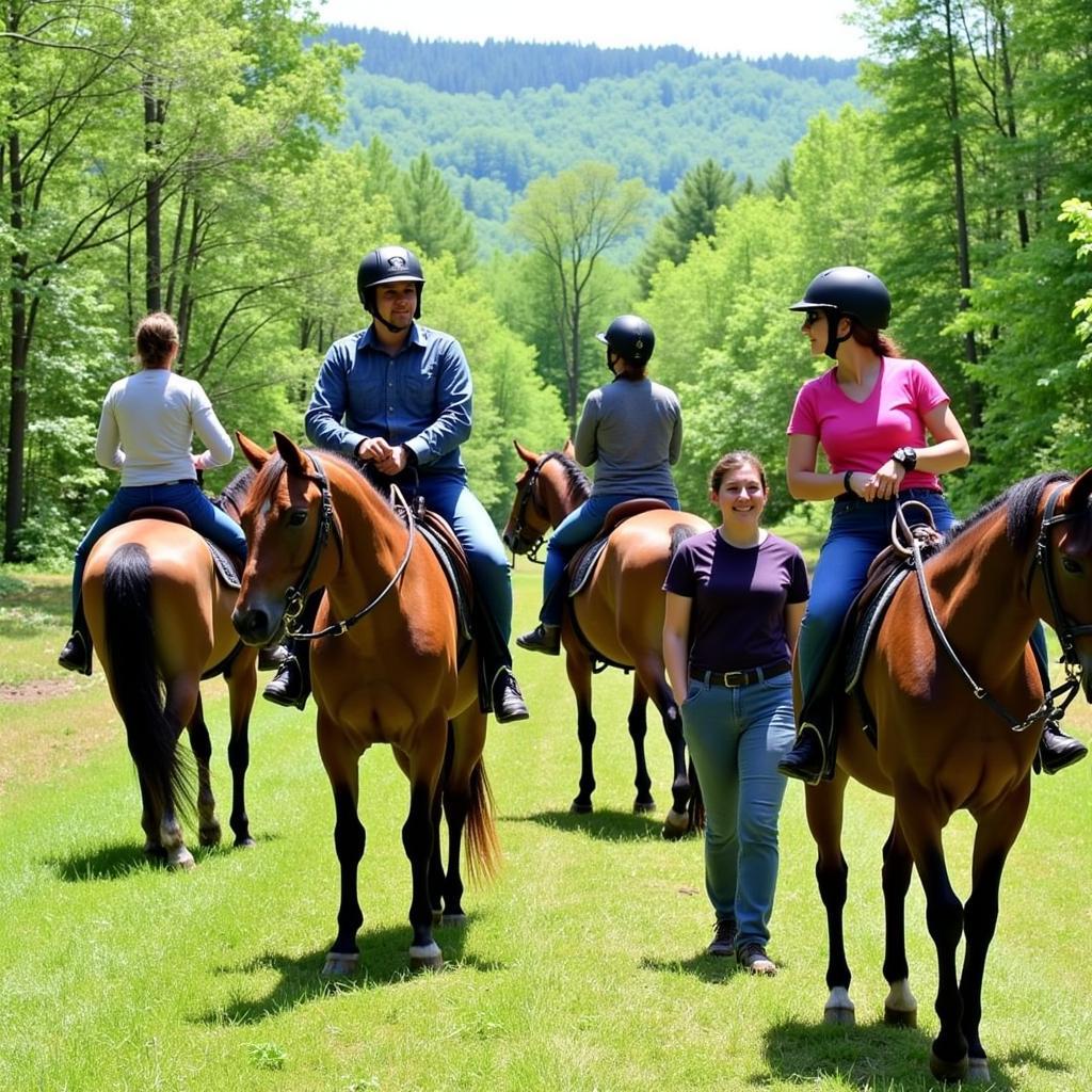 Beginner Horseback Riding Trail in Winthrop