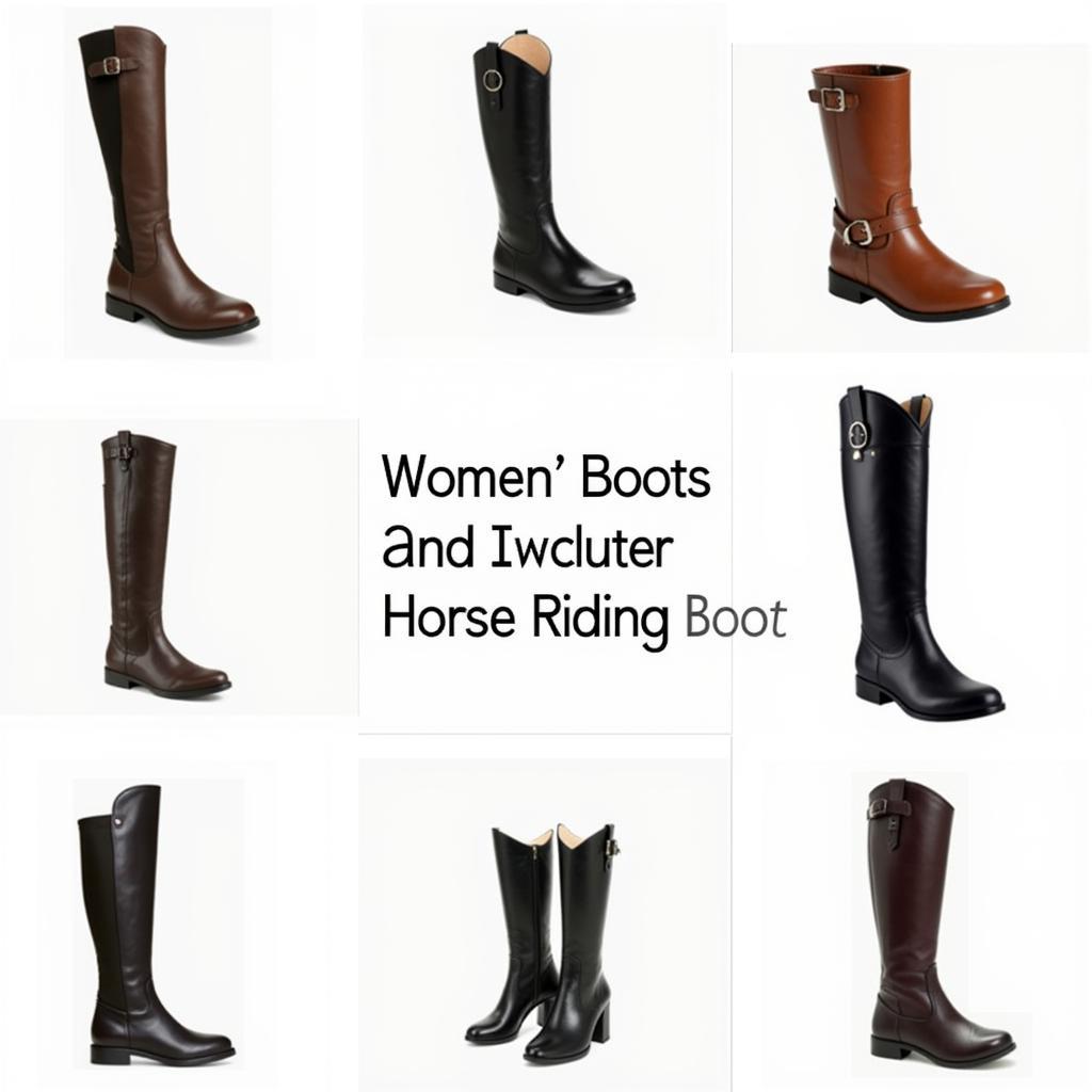 Different Styles of Women's Horse Riding Boots