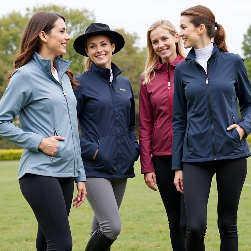 Women Sporting Stylish and Functional Horse Riding Jackets