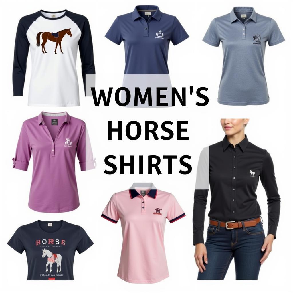 Women's Horse Shirts in Different Styles