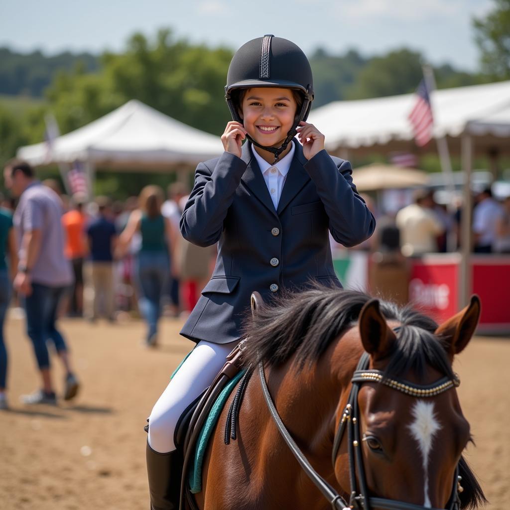 Young Rider and Horse at J Bar J Show