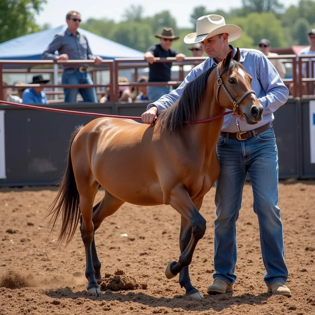 Young Smith &amp; Wesson Horse Undergoes Training