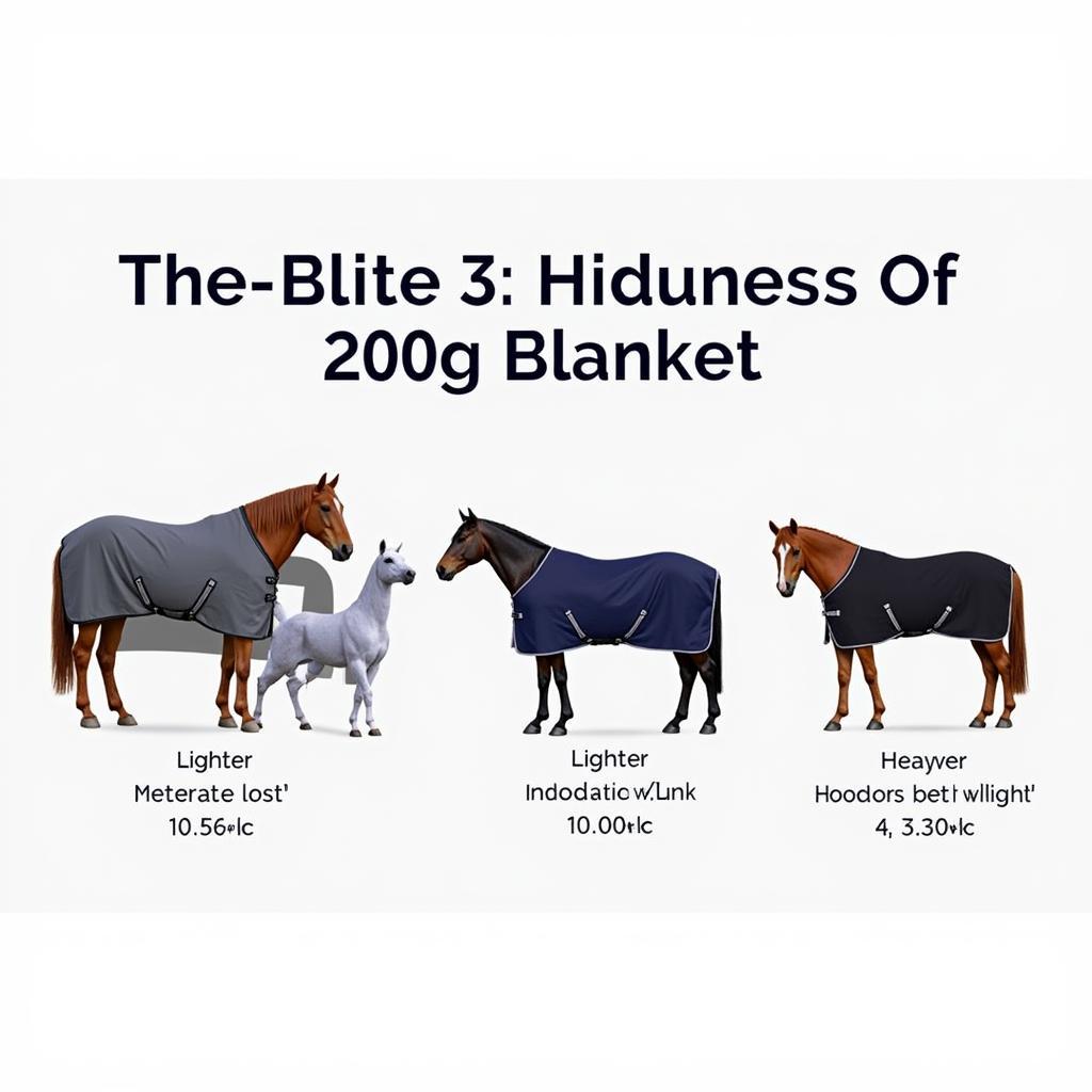 200g horse blanket weight comparison