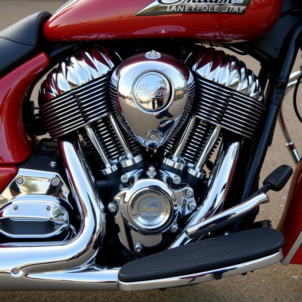 2017 Indian Dark Horse Thunder Stroke 111 Engine Close-up