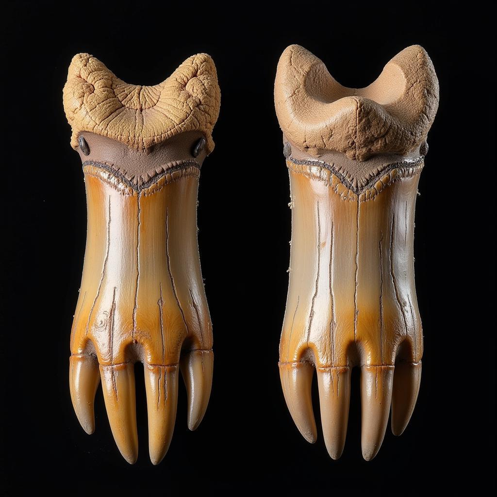 Comparison between 3 Toed Horse Teeth and Modern Horse Teeth