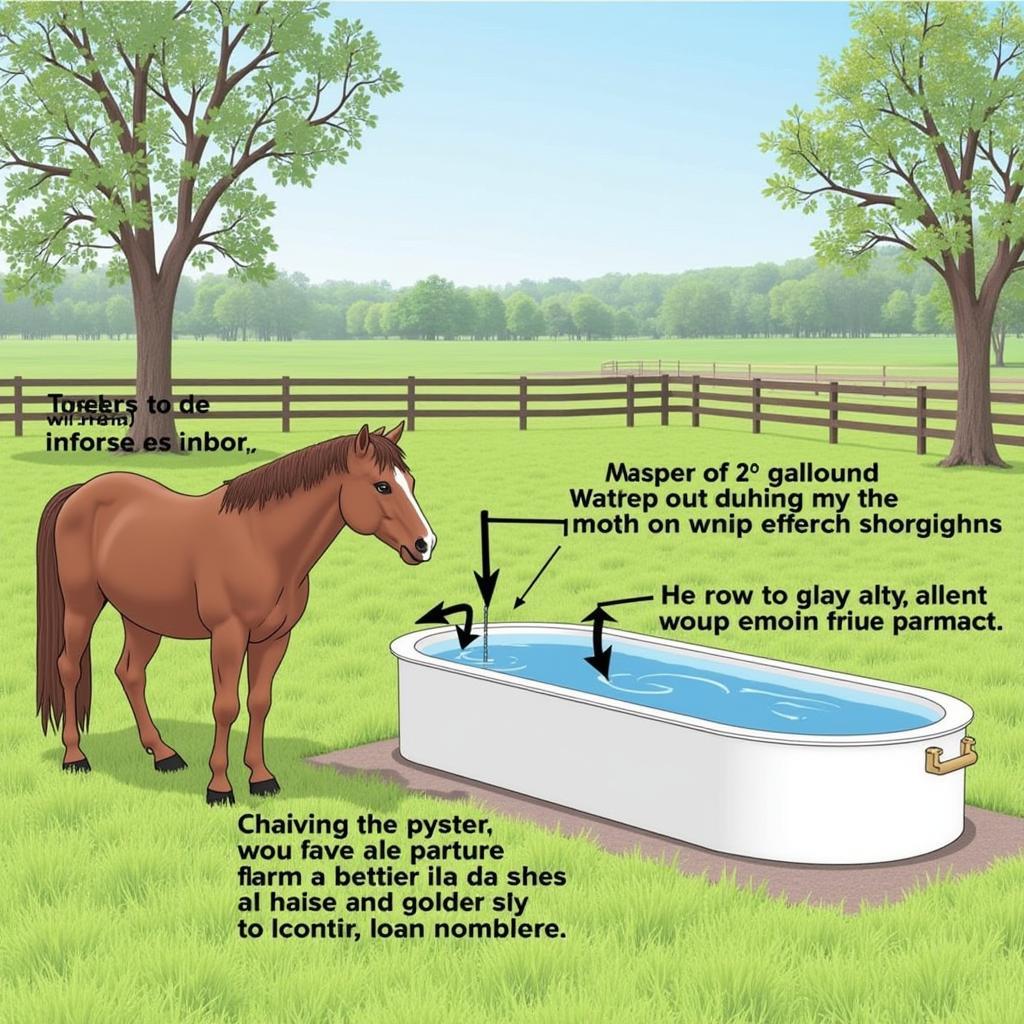 Ideal Placement for a 300 Gallon Horse Trough