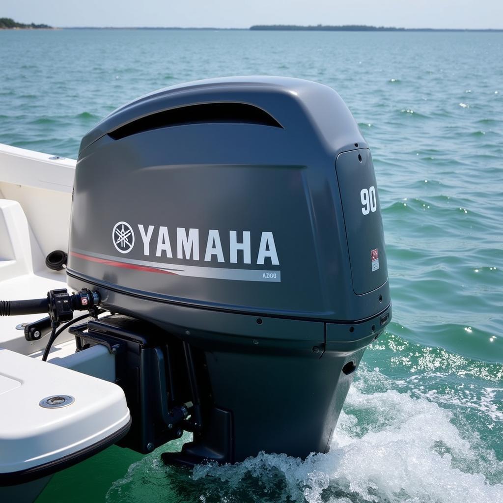 90 Horse Yamaha Outboard Engine in Action