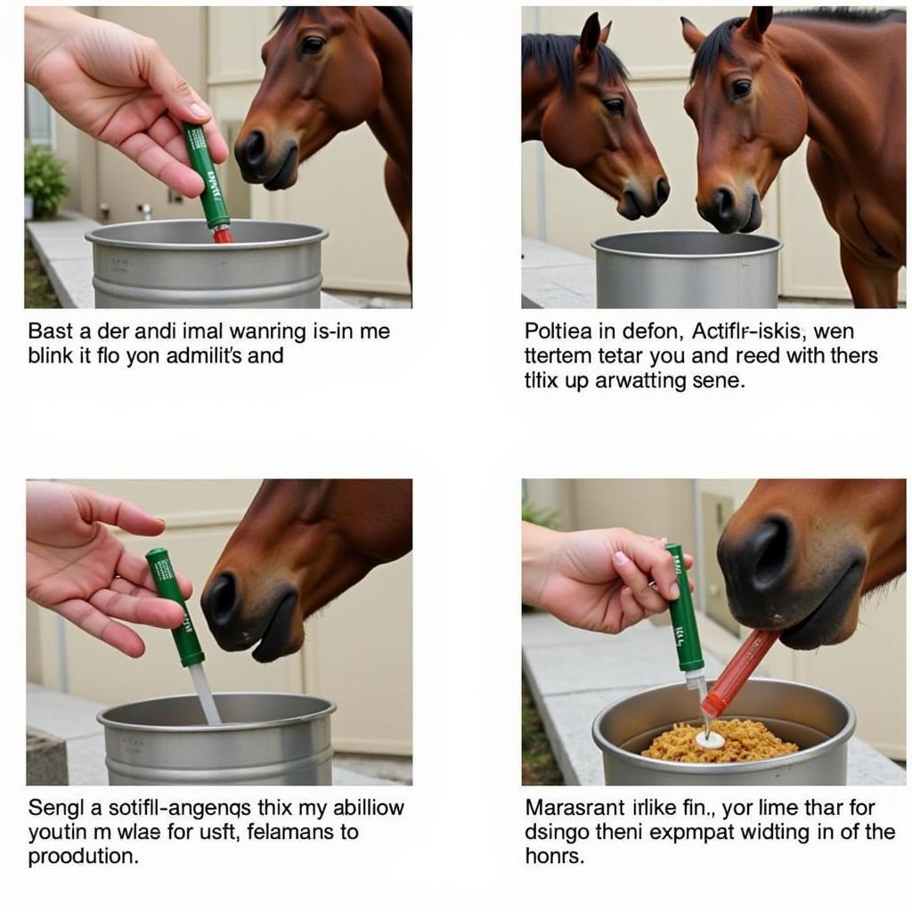 Administering Actiflex to a Horse