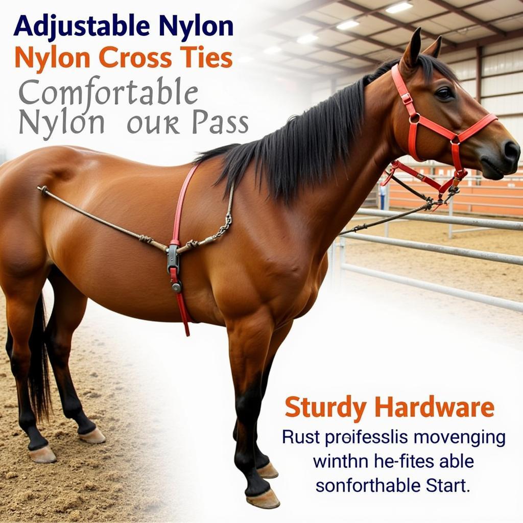 Adjustable Cross Ties for Horses in a Stable