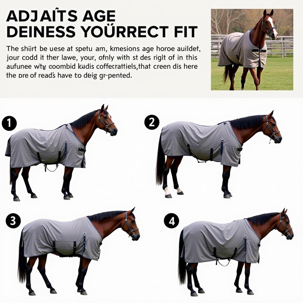 Adjusting a Horse Blanket