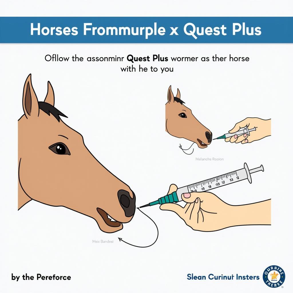 Administering Quest Plus Wormer to a Horse