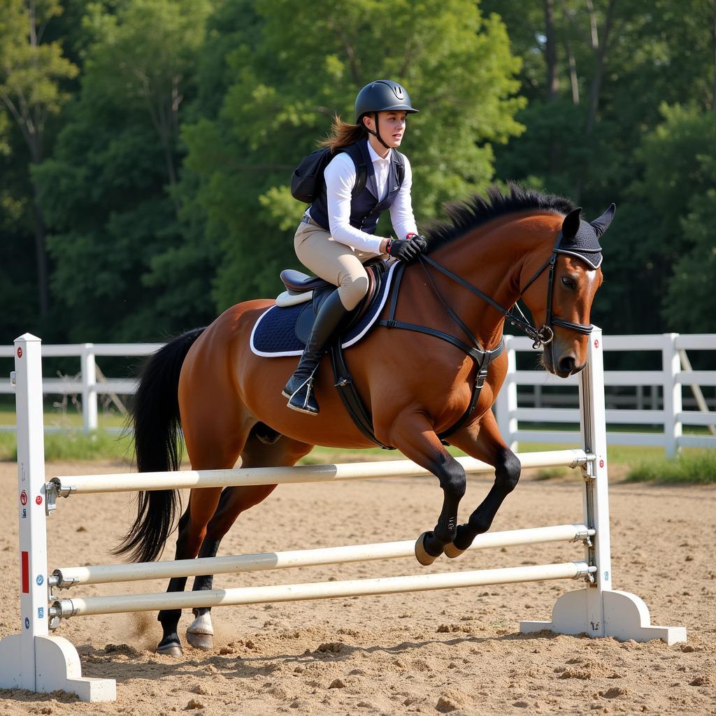 Advanced Horseback Riding in Knoxville TN - Jumping Obstacles