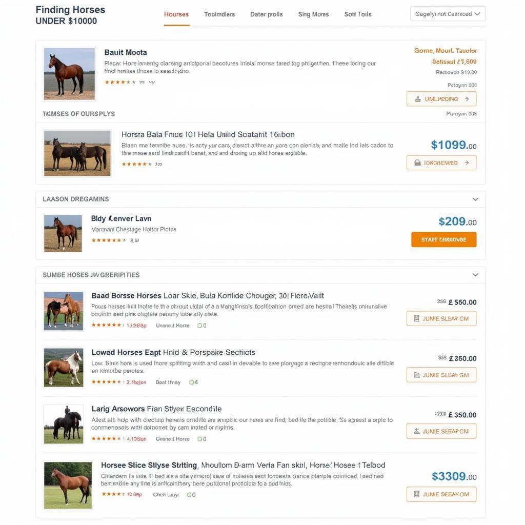 Affordable Horse Online Marketplace