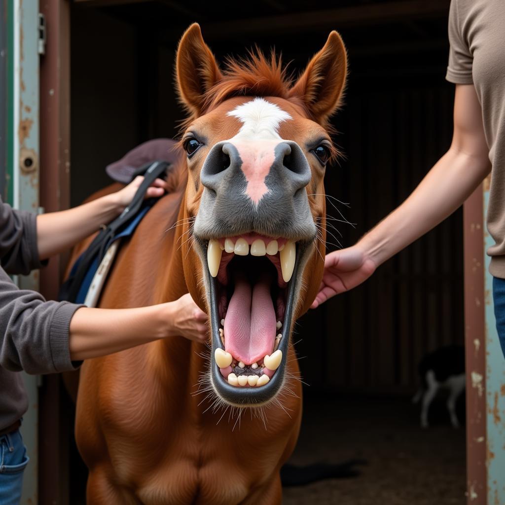 Aggressive Horse Snap