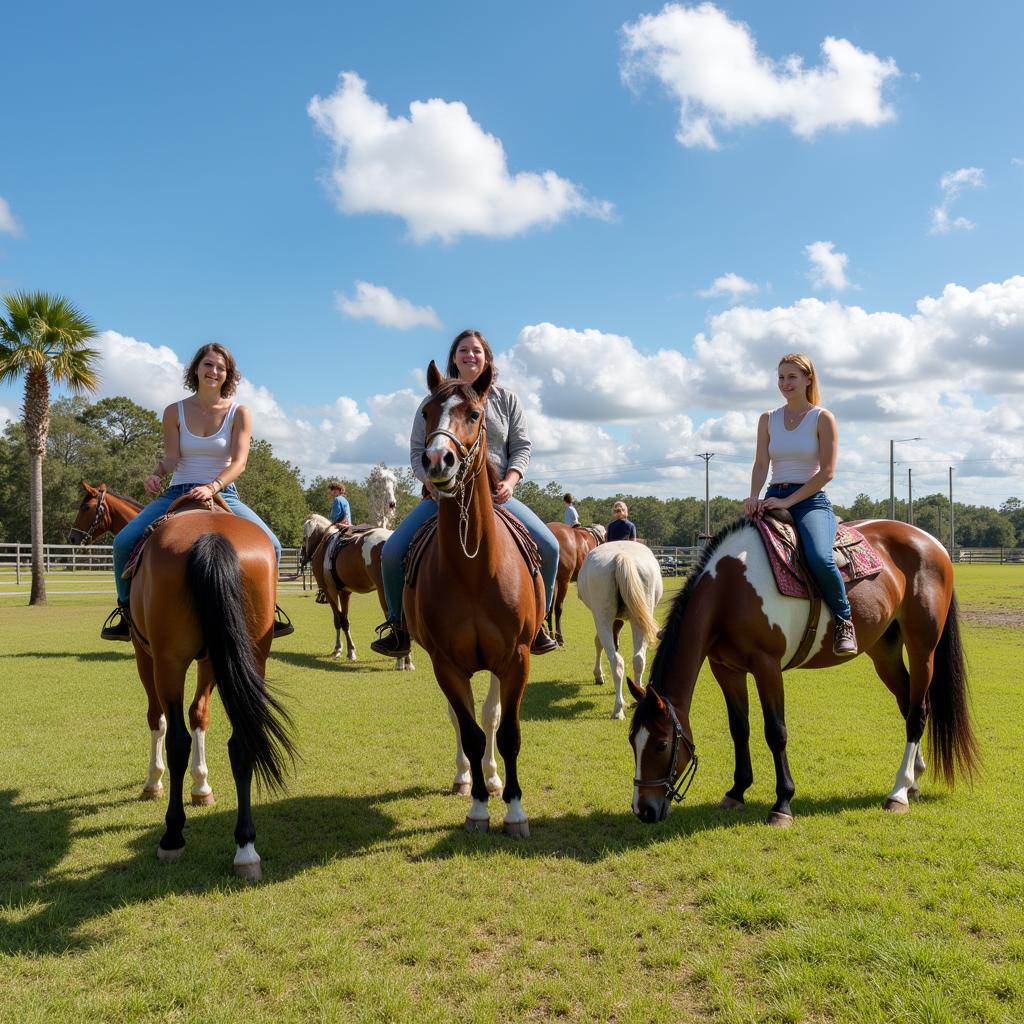 Appaloosa horses for sale showcased in a Florida ranch.