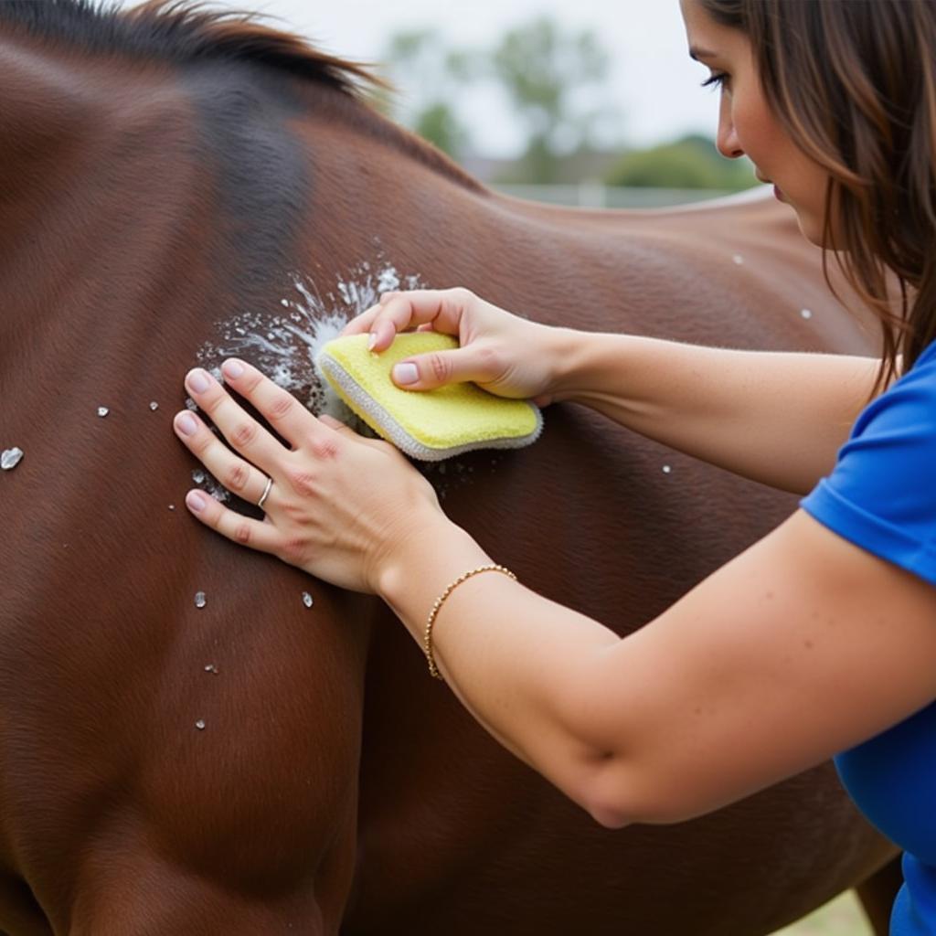 Applying lucky horse cleaners for best results