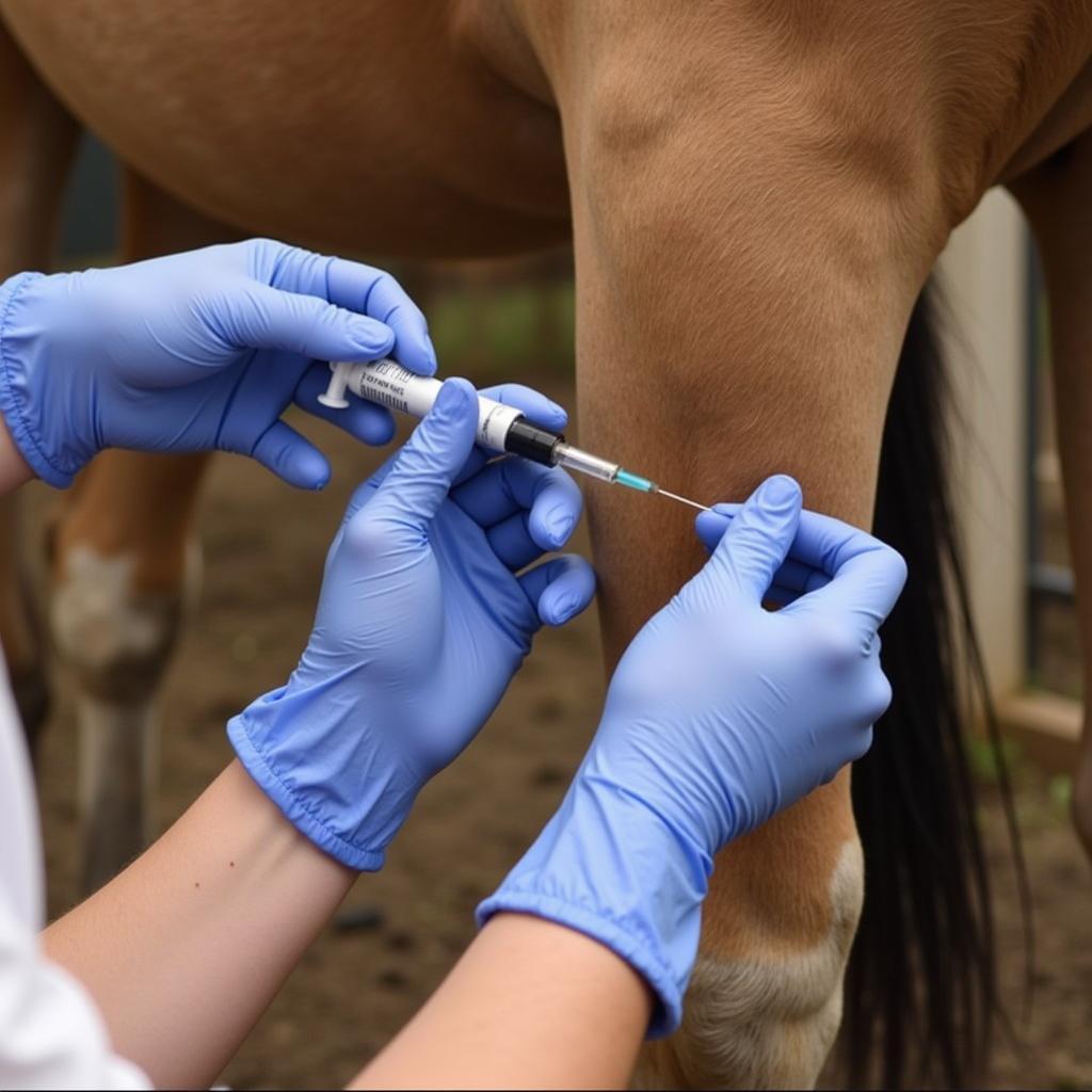 Arthramid Injection Procedure for Horses