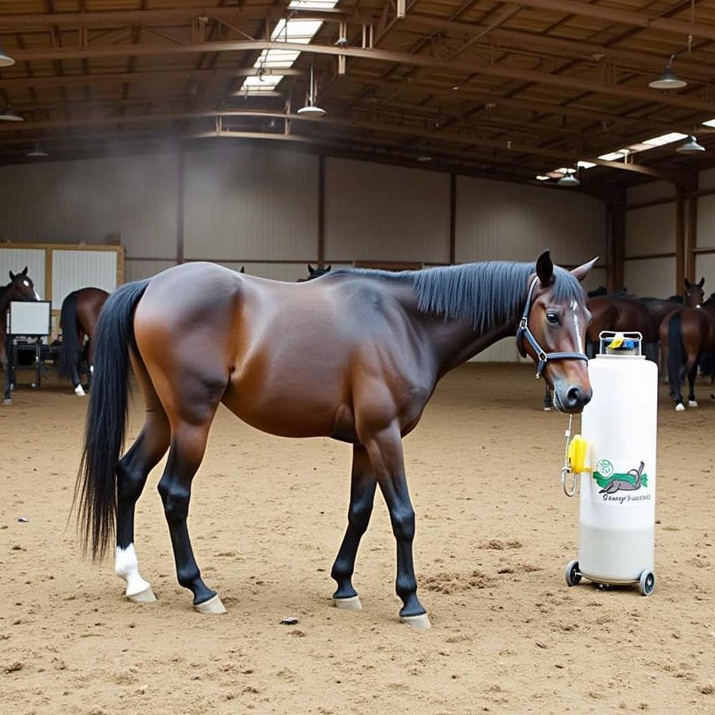 Automatic Horse Spray System for Large Stables