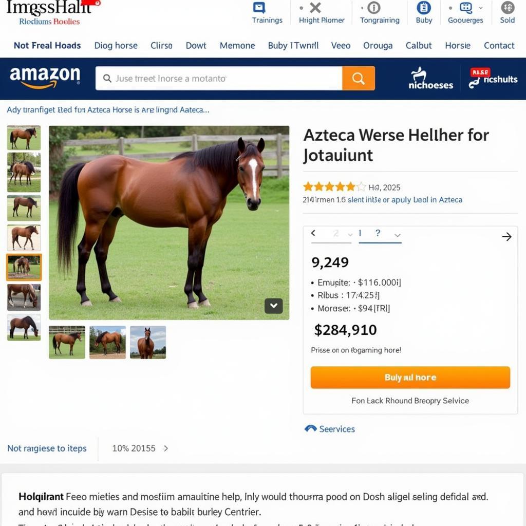 Azteca Horse for Sale Online Marketplace