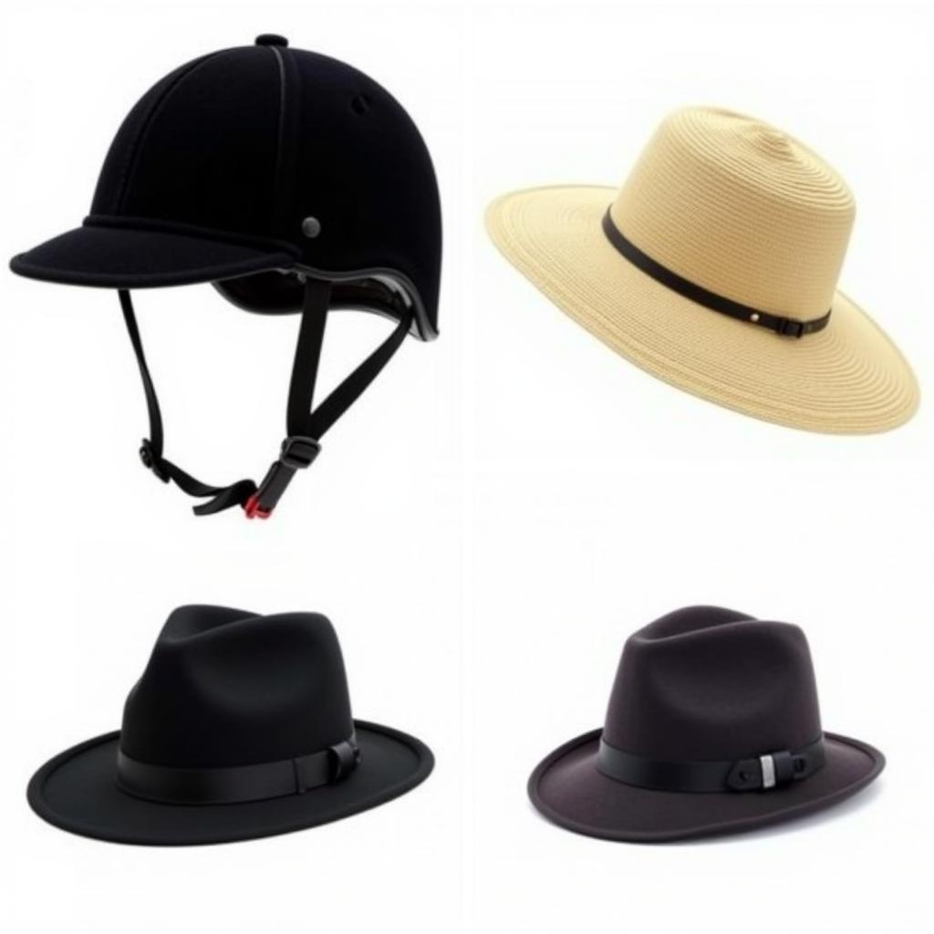 Various Black Horse Hat Styles for Different Occasions