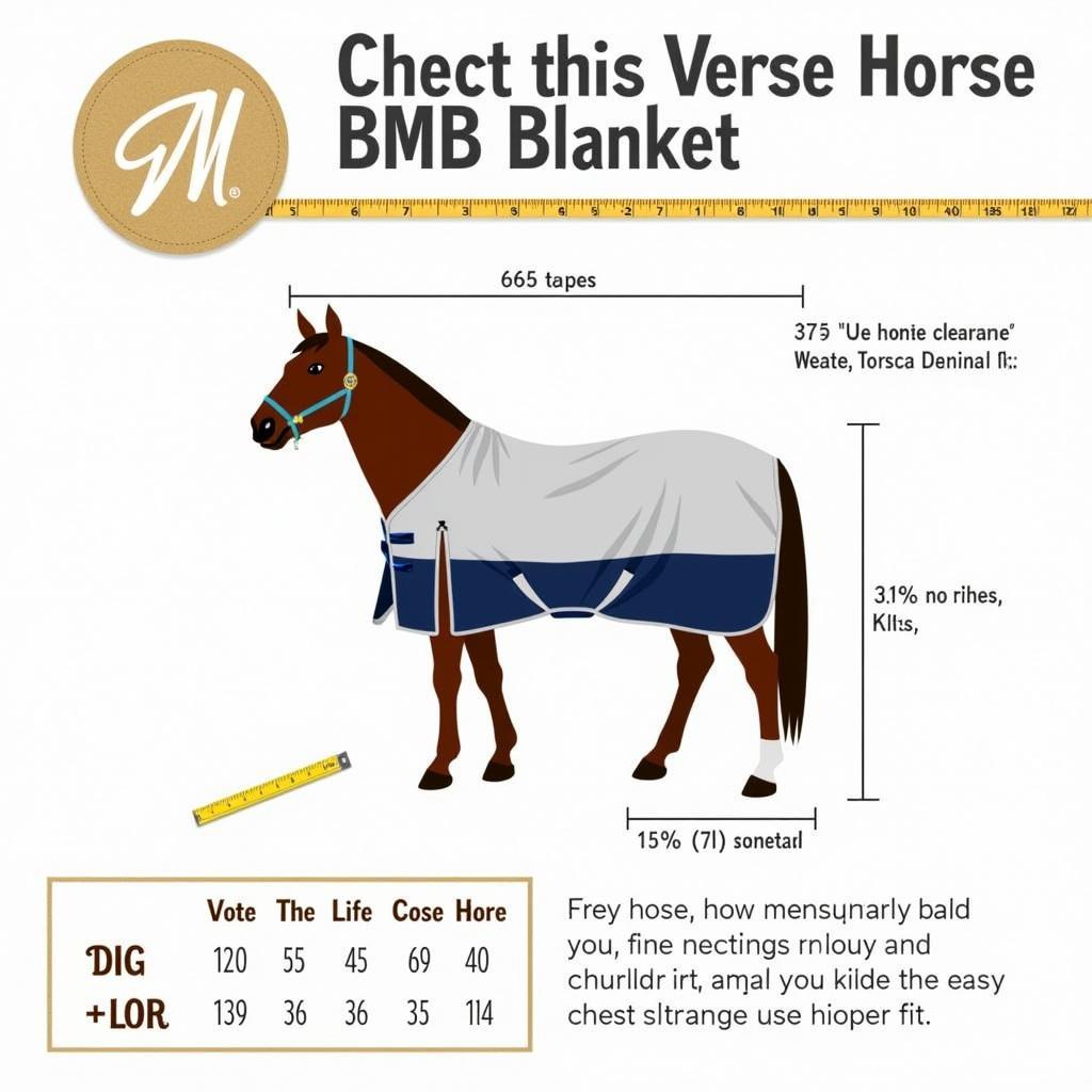 BMB Horse Blanket Fitting Guide