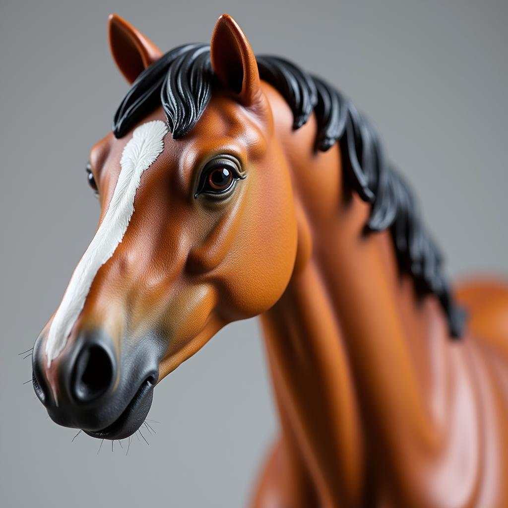 Detailed View of a Breyer Arabian Horse Model