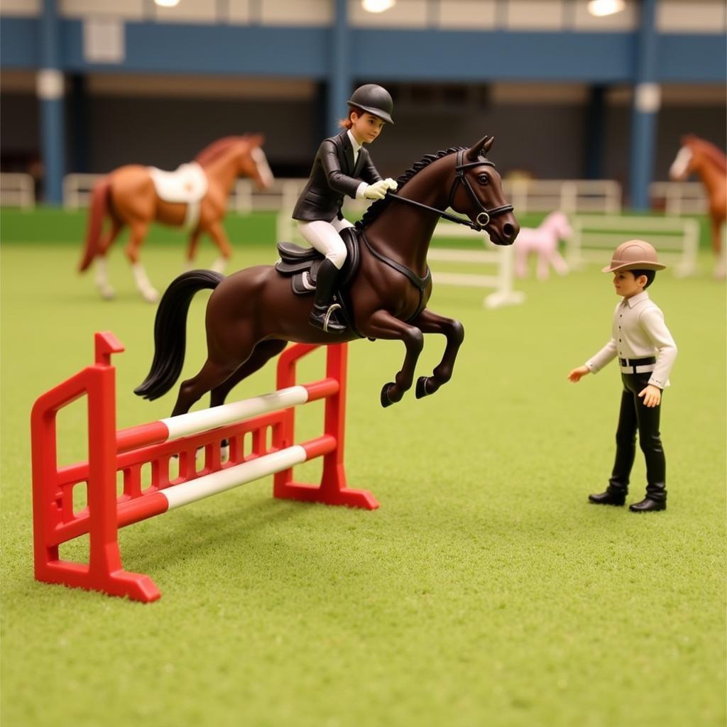 Breyer horse accessories show jumping scene