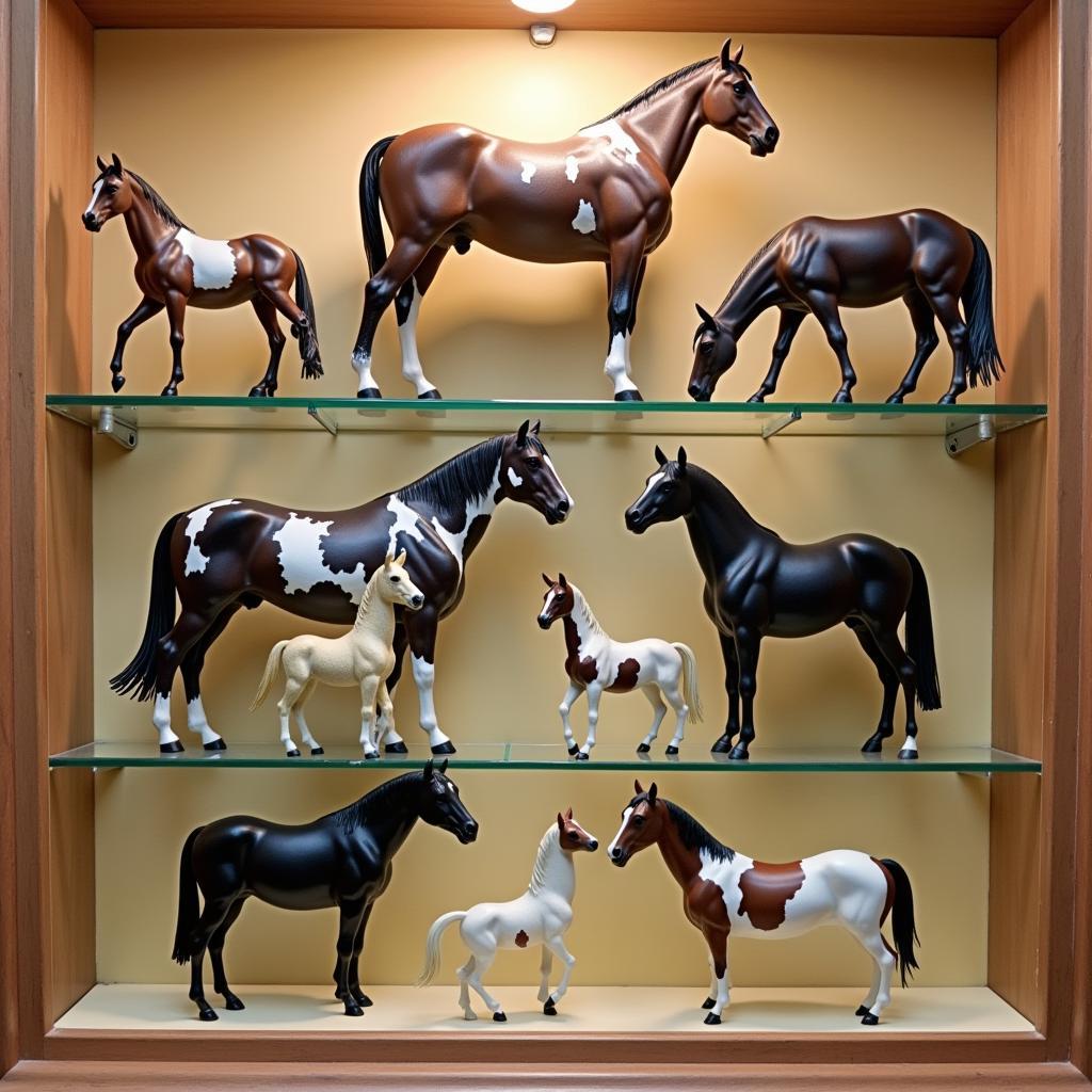 Breyer Horses Pinto Models Display