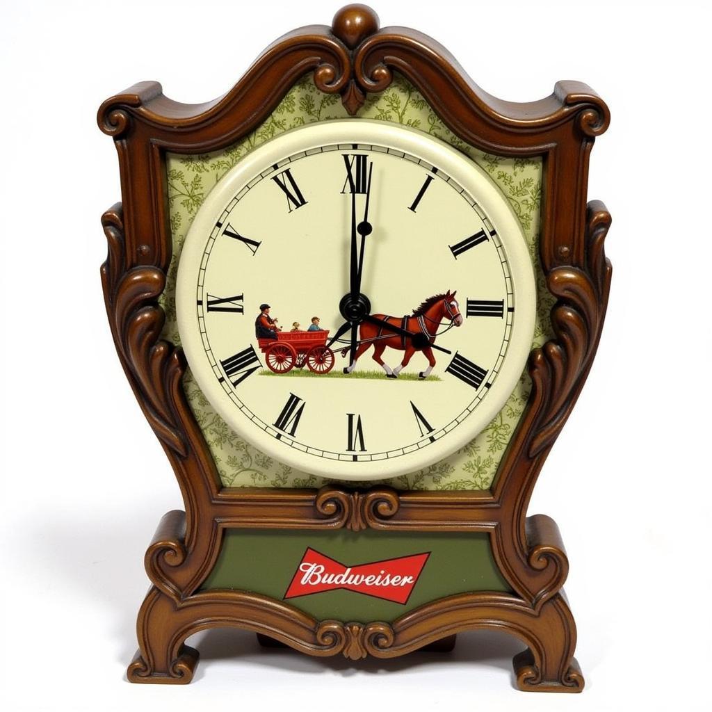 Vintage Budweiser Clydesdale Clock Design