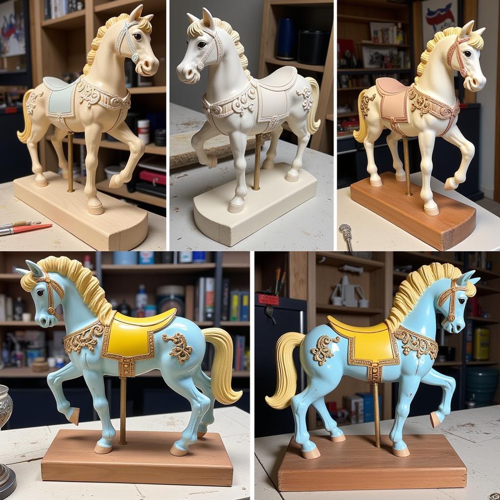 Carousel Horse Creation Process: From Wood Carving to Painting