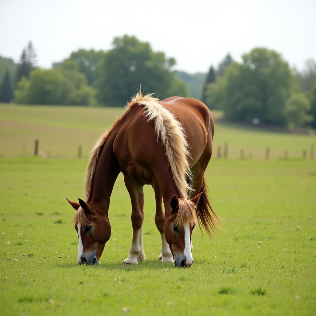 Caspian Horse In Field