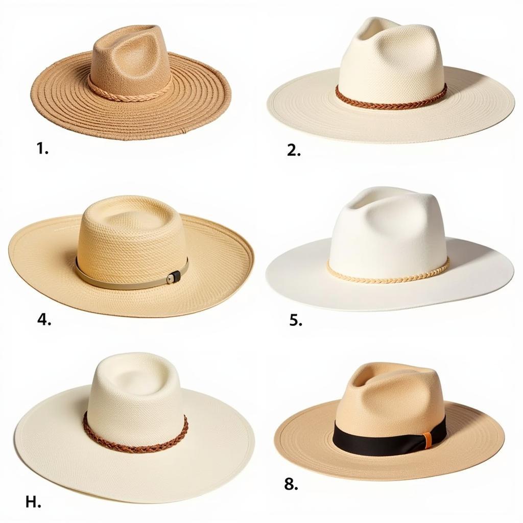 Different Styles and Brims of Charlie Horse Straw Hats