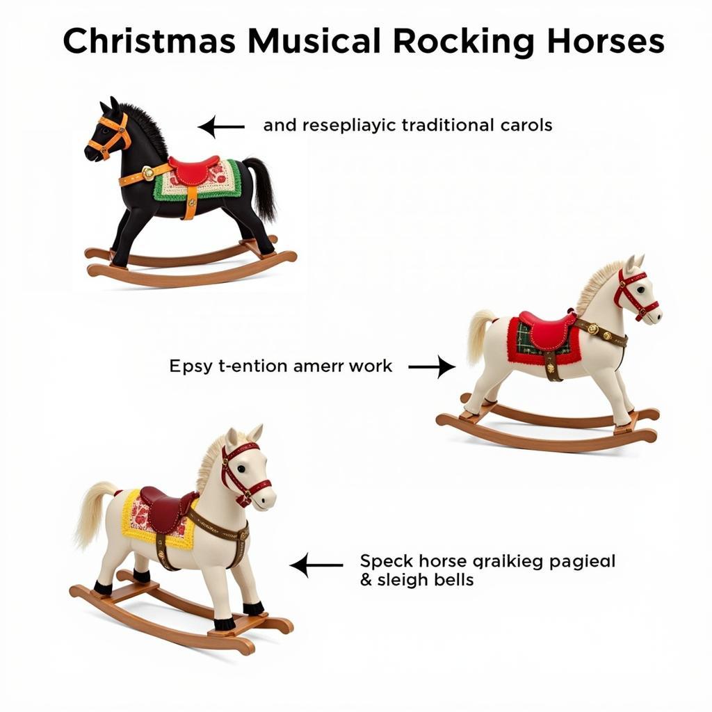 Christmas Musical Rocking Horse with Various Musical Options