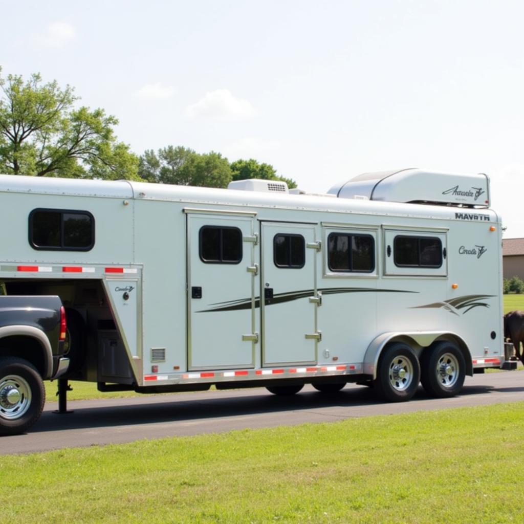 Circle J Horse Trailer Exterior and Towing