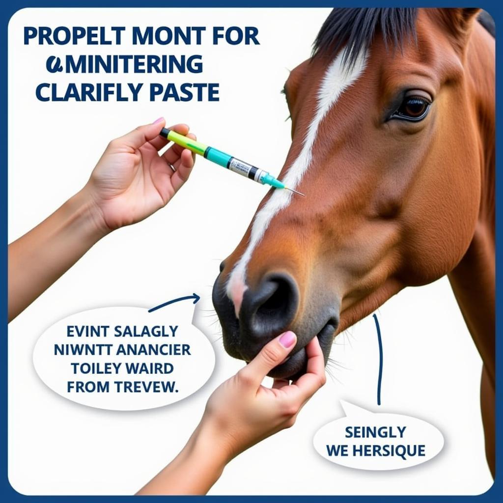 Administering Clarifly to a Horse