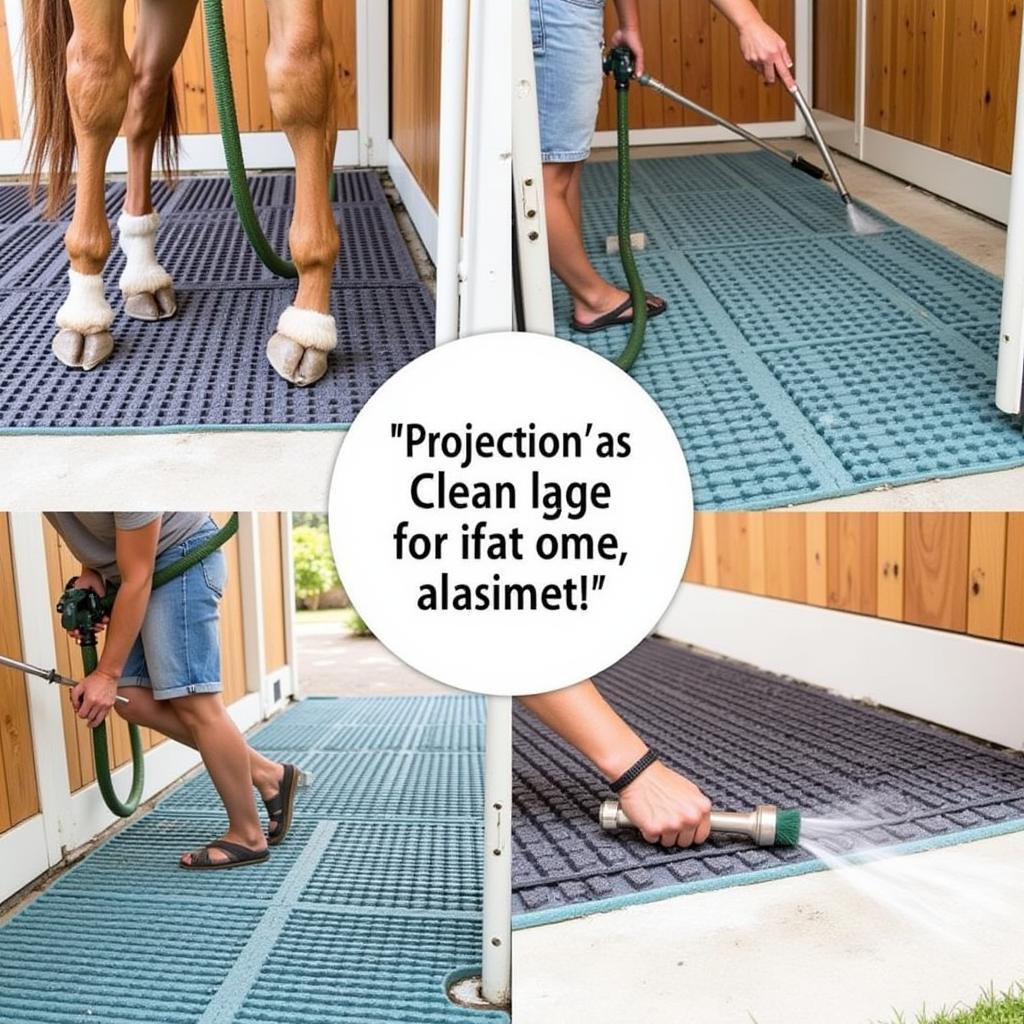 Cleaning 3/4 Inch Horse Stall Mats