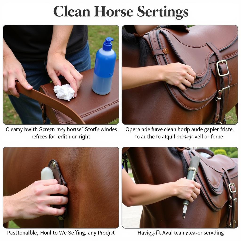 Cleaning a Leather Horse Harness with Special Products