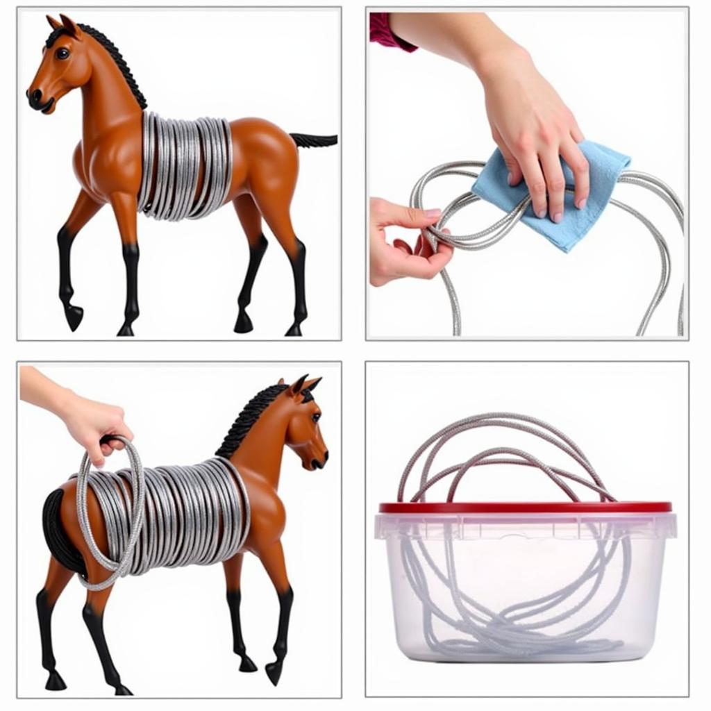 Properly cleaning and storing a horse slinky