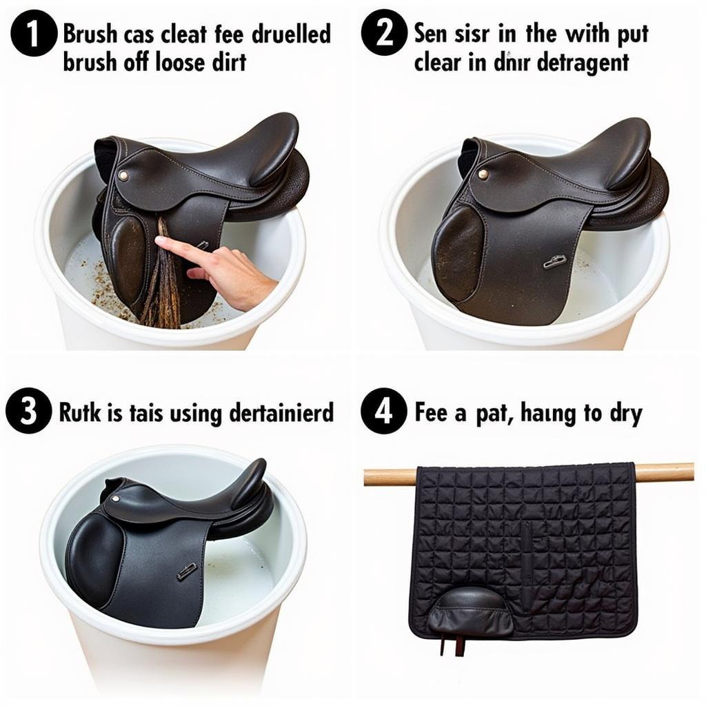 Cleaning a Cutting Horse Saddle Pad