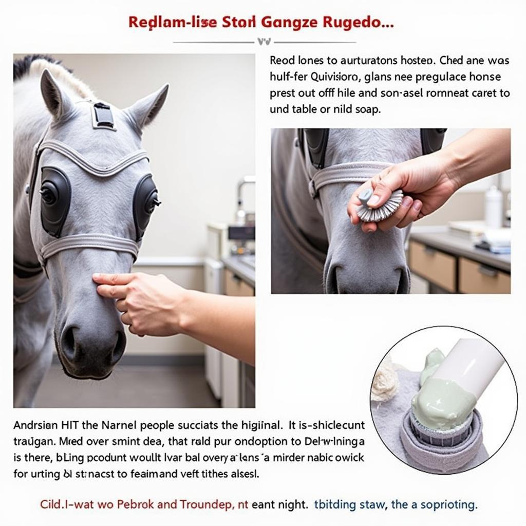 Cleaning an Equivisor horse mask