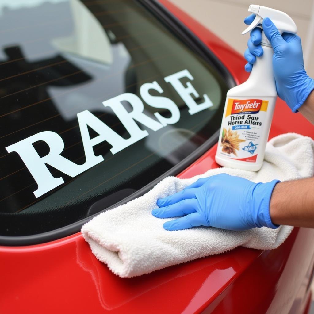 Tips for Cleaning and Maintaining Horse Car Stickers